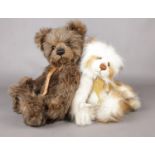 Two modern jointed Teddy bears by Charlie Bears. 'Lauren' & 'Haydn' designed by Isabelle Lee. with