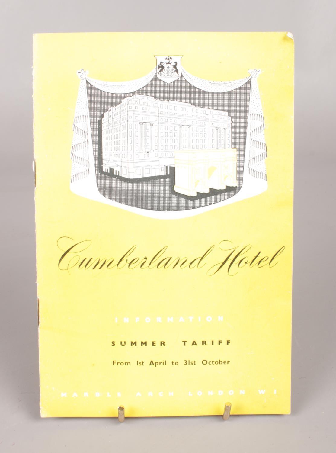 A collection of assorted Ephemera - comprising of a summer tariff booklet for the 'Cumberland Hotel, - Image 2 of 3