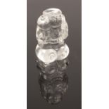 An oriental rock crystal figure. (approximately 7cm).