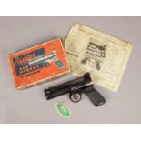 A boxed Webley Junior .177cal air pistol.