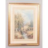 Frederick John Widgery 1861-1942, gilt framed watercolour and gouache, Withycombe Mill Near Exmouth,