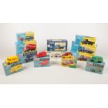 A collection of thirteen Corgi die cast trucks and vans - comprising of Golden Oldies Collection,