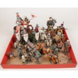 A collection of mainly composite figures of knights etc. Includes Veronese, Elgate examples.