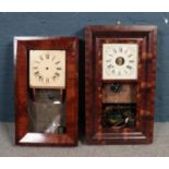 Two American wall clocks. Includes Seth Thomas and Sperry & Shaw.