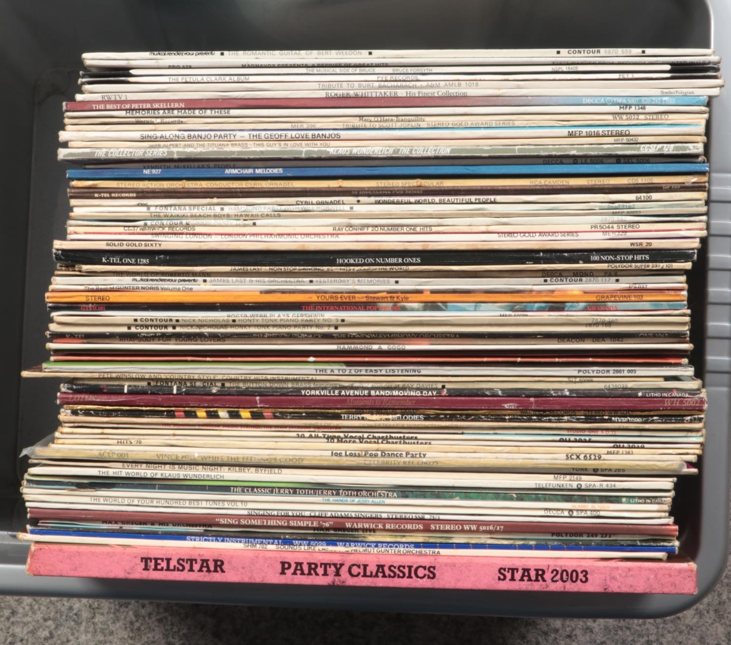 A box of easy listening LP records. Includes Petula Clark, Roger Whittaker etc. - Image 2 of 2