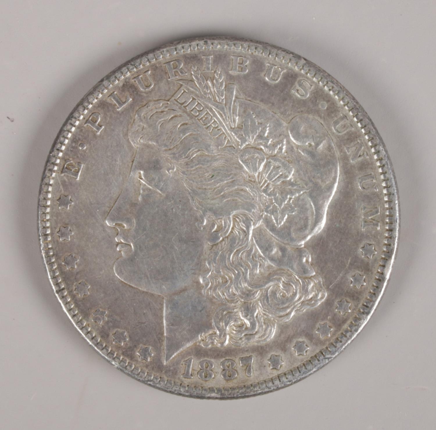 An American silver dollar, 1887. - Image 2 of 2