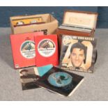 A collection of vinyl LP's records & 45 rpm. To include A voice to remember (The sounds of 75