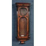 A 19th century walnut Vienna clock case.