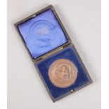A cased University of Edinburgh Mathematics presentation medal, 1938-39.