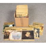 A box of The Great Musicians magazines. Includes Beethoven, Brahms, Chopin, Mozart etc.