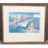 A British Airways Concorde print (Simply the Best) signed by Timothy O'Brien, which includes eight