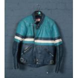 A vintage Scott cow hide motorbike jacket. Size 40inch.