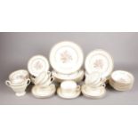 A selection of 'Homer Laughlin' Georgian tea & dinner set. Comprising of seven tea cups & saucers,