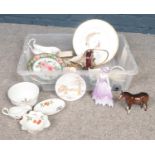 A group of miscellaneous ceramic's. Poole, Beswick, Royal Worcester, Coalport examples etc
