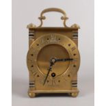 A vintage Bentima brass 8 day lantern clock. (10cm height)