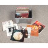 A box of easy listening LP records. Includes Petula Clark, Roger Whittaker etc.
