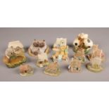 A collection of composite models. Includes Lilliput Lane, Aynsley, Cherished Teddies etc.