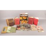 A selection of vintage cookery books. To include five Mrs Beeton's books, four Delia Smith's and