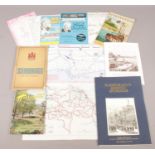 UK East Coast Memorabilia - to include an RAC Map of North Yorkshire & Yorkshire Dales,