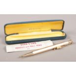 A cased rolled gold Yard O Led propelling pencil.