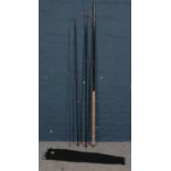A Bruce & Walker hand made fishing rod in 4 sections.