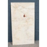 A large piece of marble. (101cm x 55cm x 2cm)