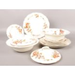 A Royal Doulton 'Wilton' part dinner wares. Lidded tureens, dinner plates, side plates examples etc.