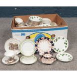 A group of assorted part tea & dinnerwares. Colclough, Royal Tara, Stanley China examples etc.