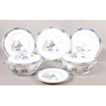 A group of Booths 'Netherlands' part dinner wares. Lidded tureens, dinner plates, side plates