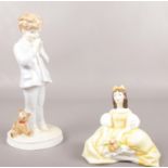 Two Royal Worcester figures. 'Luke' from the 'I pray' series limited edition 1169/2,000 & '