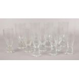 A collection of Kastrup Holmegaard drinking glasses.