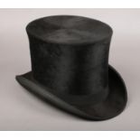 A R H Ramsden top hat. Front to back 20cm. Left to right 17cm.