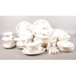 A quantity of Royal Albert 'Lavender Rose' tea & dinner wares. Coffee pot, dinner plates, desert