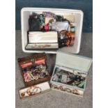 A Comprehensive Collection of Costume Jewellery. To include: Treasure Chest Jewellery Box and