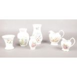 A group of Aynsley & Wedgwood ceramic's. 'Wild Tudor', 'Wild Strawberry', 'Howard Sprays' etc