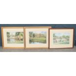 Three framed limited edition prints by John Rudkin all signed in pencil by the artist. To include