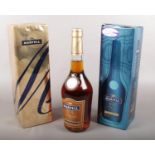 Two boxed full & sealed Martell fine cognac. Including Martell 1715 example, etc.