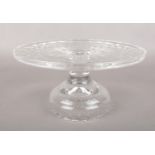 A Waterford Crystal Cake stand. (boxed)