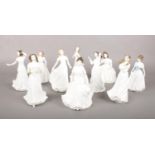 A quantity of Royal Doulton figures. 'Amanda' HN3635, 'Melody' HN4117, 'Cherish' HN 4442 etc