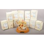 Thirteen Boxed Cherished Teddies Figures. To include: Commemorative Five Year Anniversary