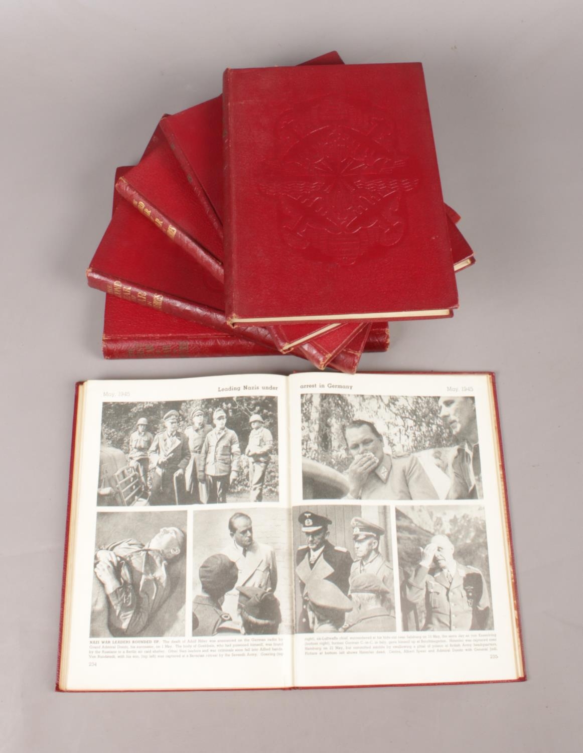 A Complete Set of Six Volumes of 'The War In Pictures', covering WW2. Condition Good. Some age