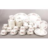 A large selection of Royal Albert in the 'Lavender Rose' pattern. Approx. 97 pieces. To include