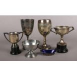 A Collection of Silver Plate and EPNS. To include trophy for 'Best Rabbit in Show', along with