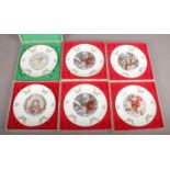 A Series of Six Boxed Royal Doulton Christmas Series Plates (1977-1982). Condition Excellent, all in