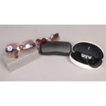 Three pairs of vintage designer sunglasses. To include two pairs of Yves Saint Laurent and a pair of