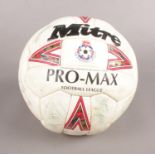 A Mitre football for Pro -Max football league signed Barnsley FC 1997-98.