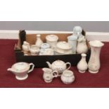 A group of assorted ceramic's. Sadler Teapots Jugs & Basins, 'Edwardian Lady' Royal Winton & M &