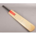 A Gray-Nicolls Crusader signed cricket bat. Old England XI team signatures.