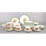 A Wedgwood 'Covent garden' tea & dinner wares. cups/saucers, tureens, dishes, plates etc