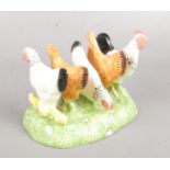 A Border Fine Arts James Herriot Country Kitchen Collection Chicken & Cockerel Toast Rack.